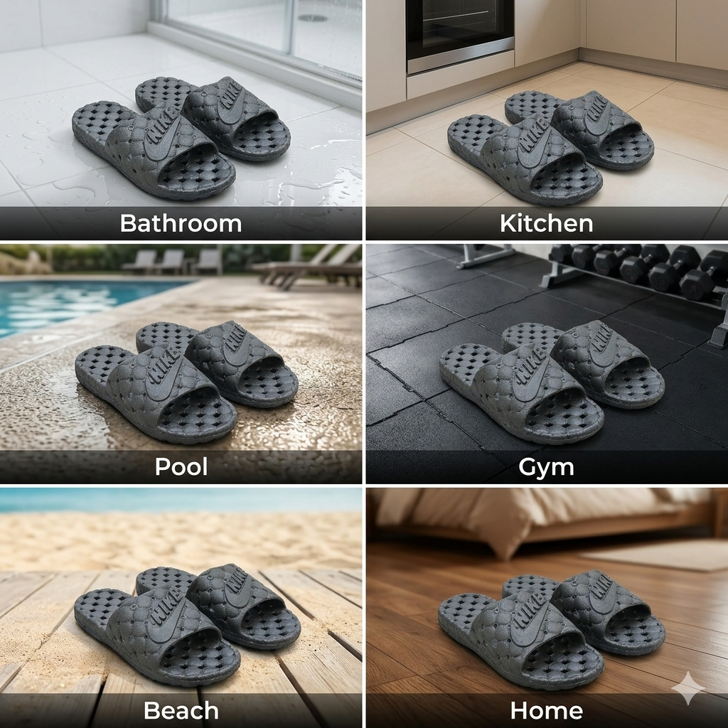 Nike Bathroom Slippers - Soft & Quick Dry