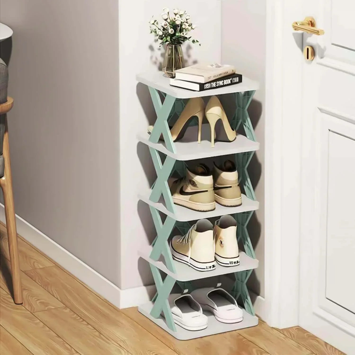 Shoes Rack Organizer X Shape 5-Layer